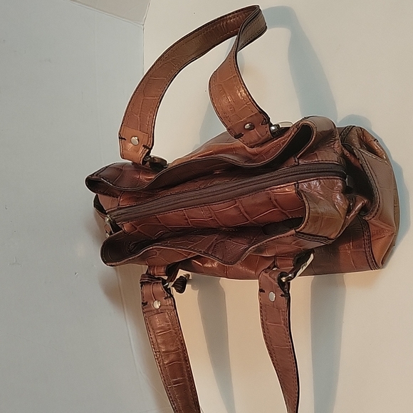 FOSSIL LEATHER HANDBAG. - Picture 12 of 16